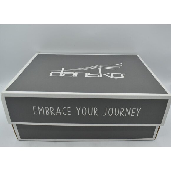 Dansko Womens Size EU 41 US 10.5-11 Arielle Black Glazed Leather Wedge Sandals - Picture 12 of 13